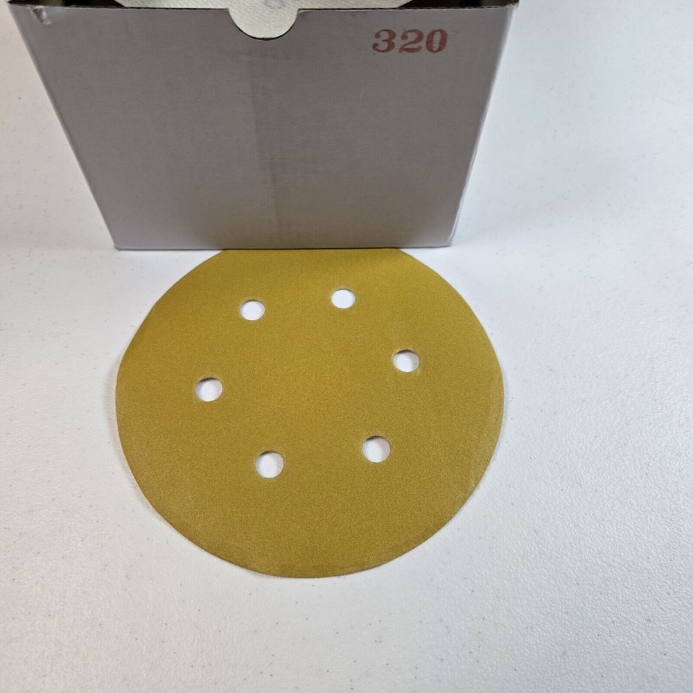 320 Grit Sandpaper Discs 5 Inch Hook and Loop for Orbital Sanders 100‎ Pack